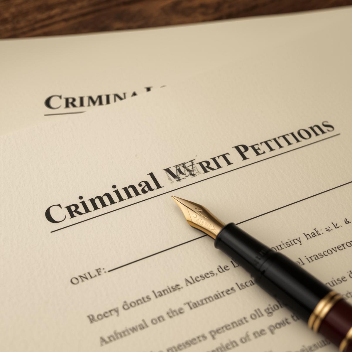 Criminal Writ Petitions