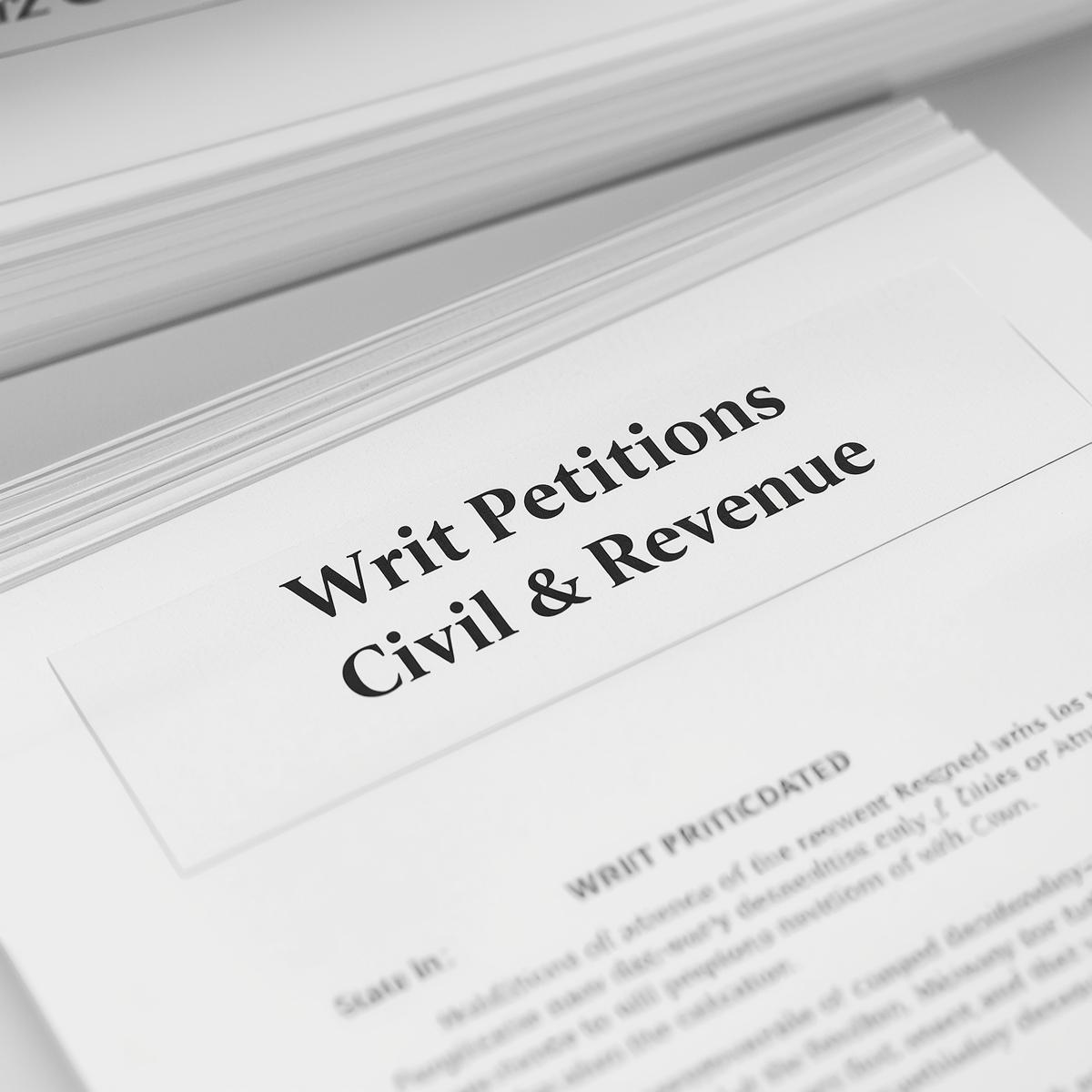 Writ Petitions (Civil & Revenue)
