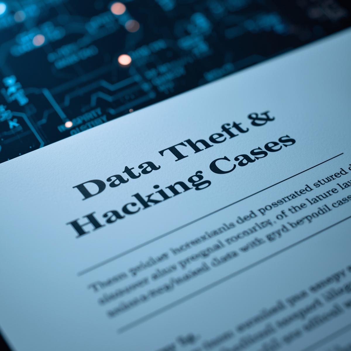Data Theft & Hacking Cases